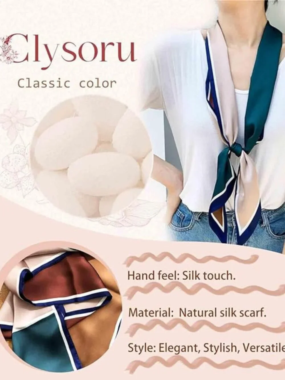 Women's Green Coffee Four Color  Elegant Oblique Angle Scarves Bag Scarfs